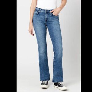 BUFFALO DAVID BITTON NWT Mid Rise Bootcut Queen Whiskered & Sanded Blue Jeans 30